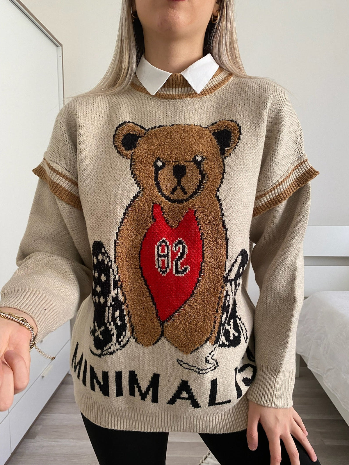 Maglione Teddy Soft Camel