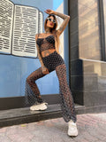Completo top e pantalone a fantasia