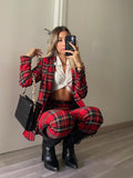 Set giacca e pantalone scozzese