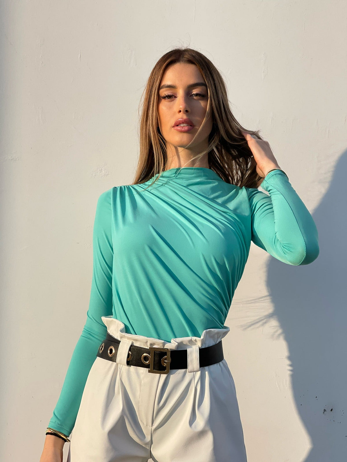 Body con drappeggio