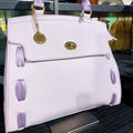 Bag lilla con lacci in raso