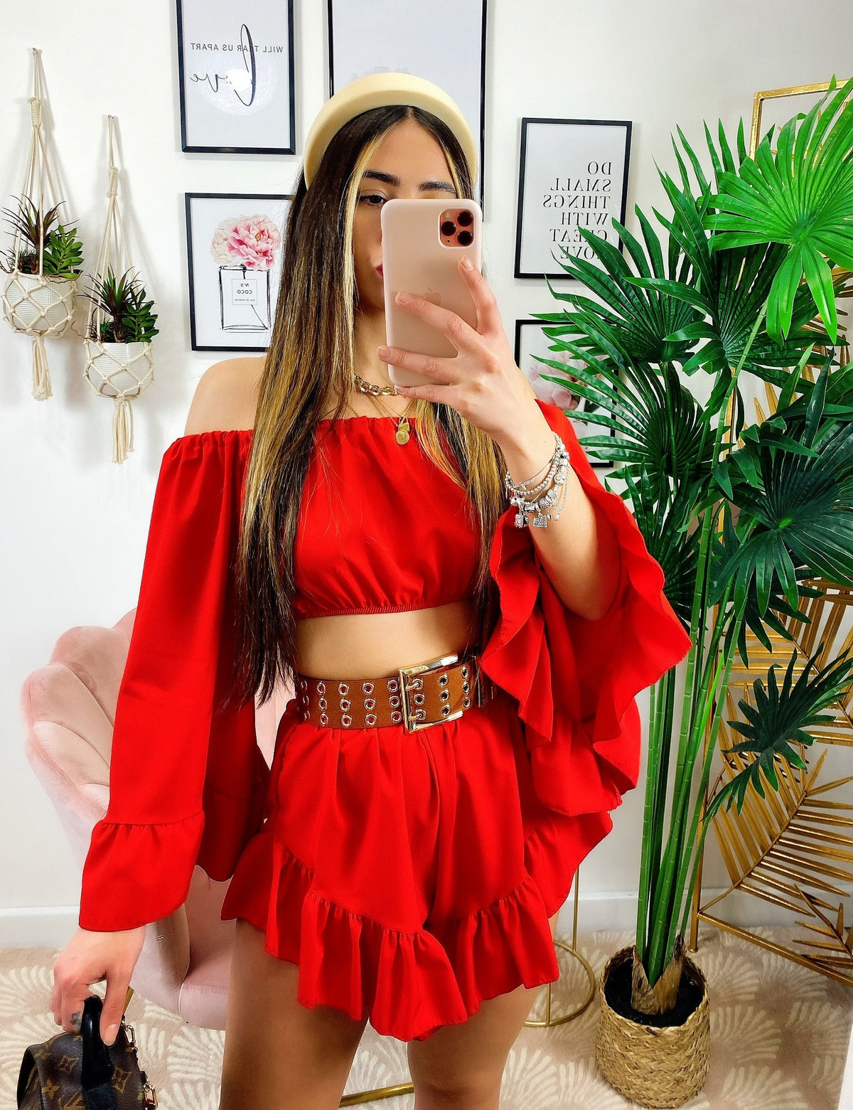 Completo due pezzi rosso
