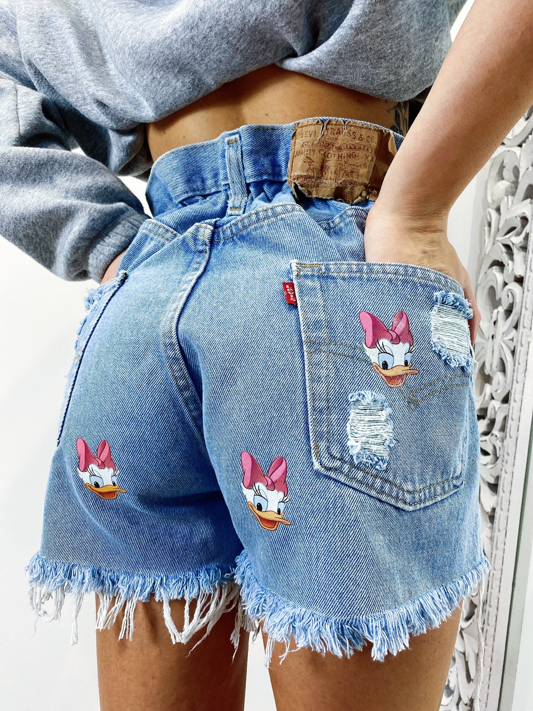 Short Levi’s Vintage con stampa Paperina bagno medio