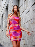 Abito in tulle Fuxia arancio