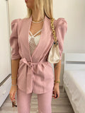 Completo giacca e pantalone cipria
