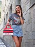 Pantagonna in jeans con laccetto