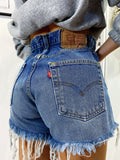 Short Levi’s Vintage bagno medio con strappi