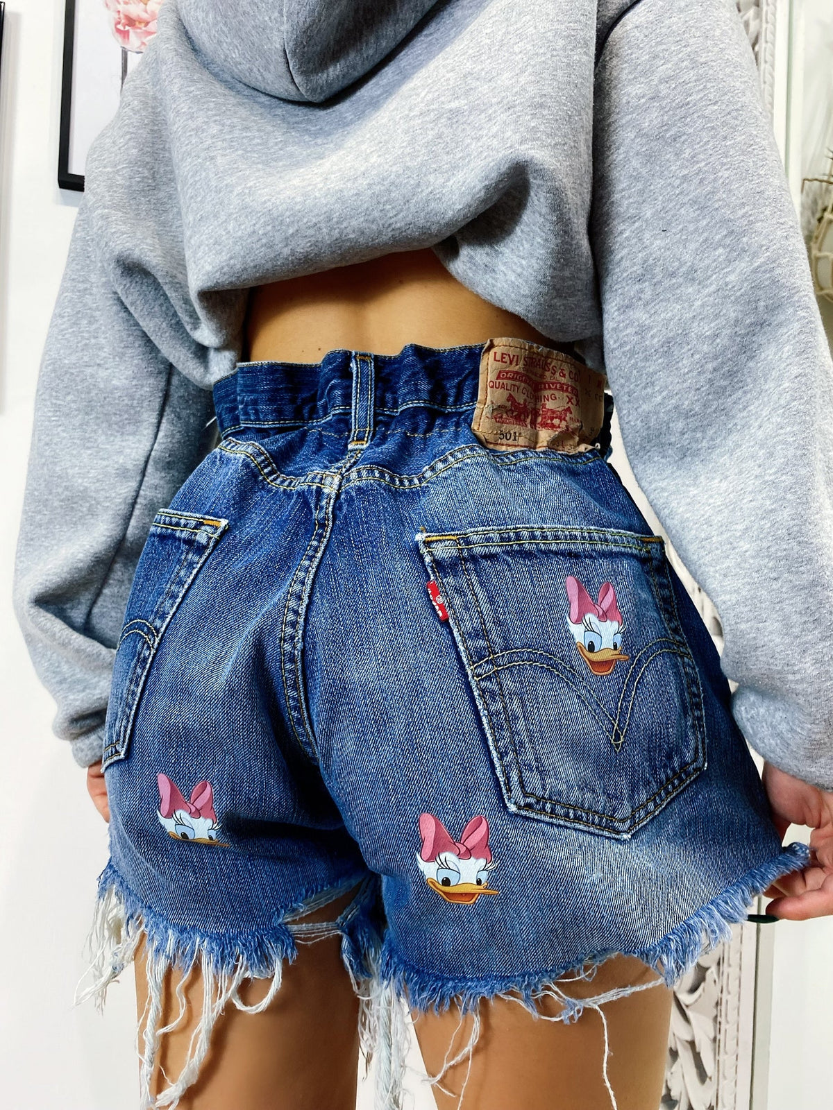Short Levi’s Vintage con stampa Paperina bagno medio