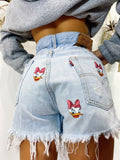 Short Levi’s Vintage con stampa Paperina chiaro