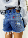 Short Levi’s Vintage con Borchie bagno medio