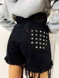Short Levi’s Vintage nero con borchie
