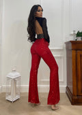Completo Pantalone e body in paillettes