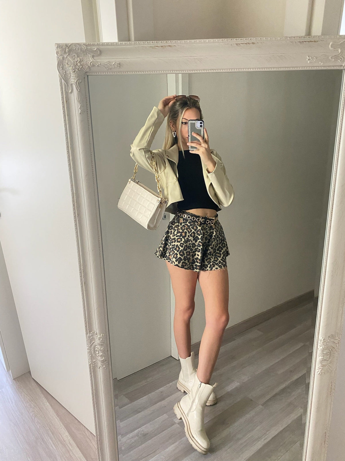 Giacchino beige crop