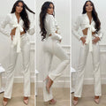 Completo top e pantalone bianco