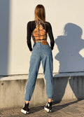 Jeans tuta grigio