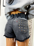 Short Levi’s Vintage con Borchie bagno grigio