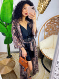 Maxi cardigan a fantasia