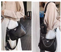 Set 3 bag in eco Pelle con catena argento