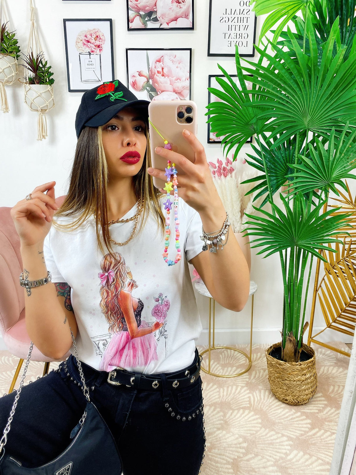 T-shirt con stampa Donna