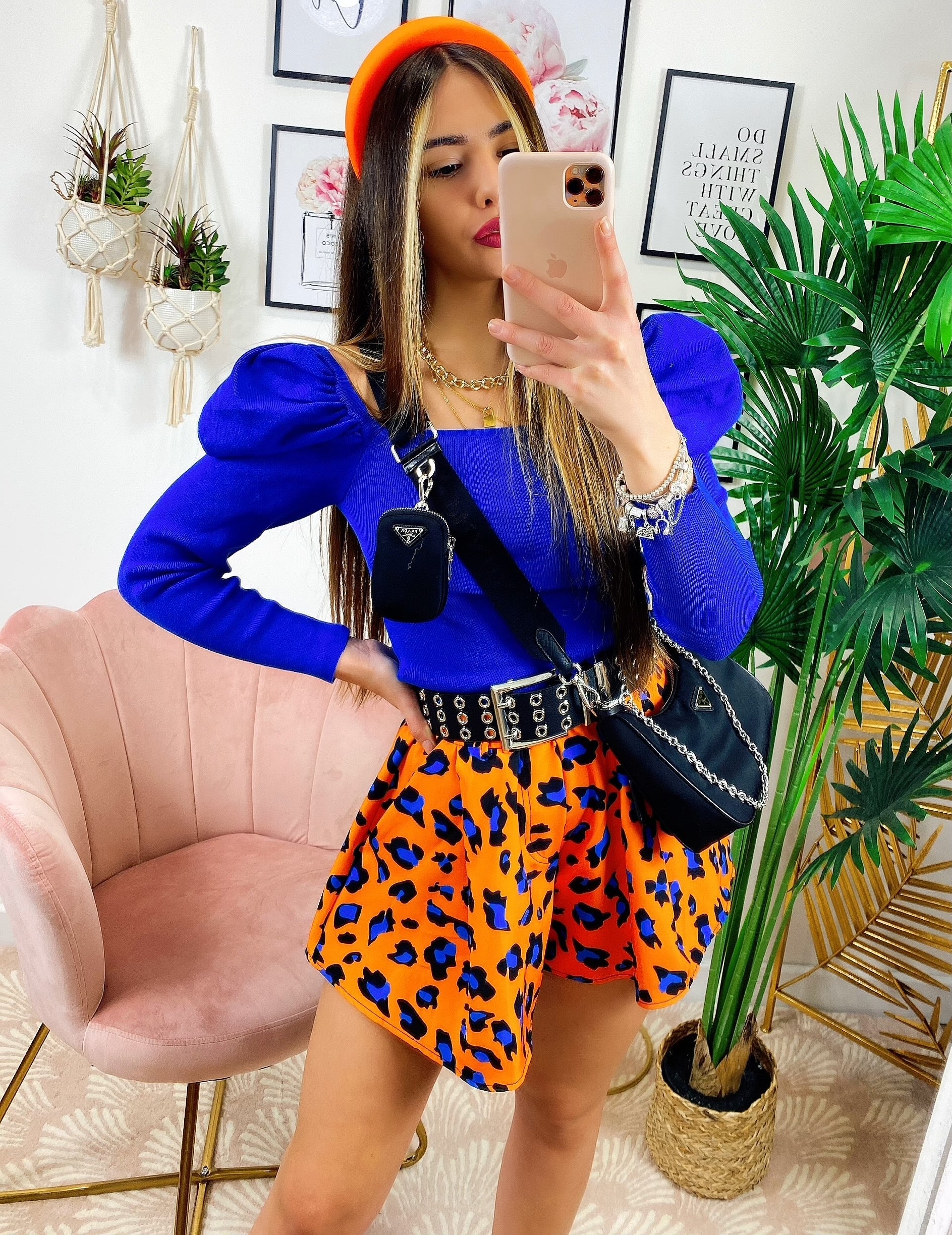 Short maculato Arancio