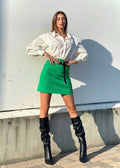Gonna elasticizzata verde