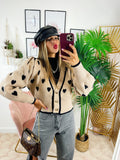 Cardigan a Cuori con bottoni