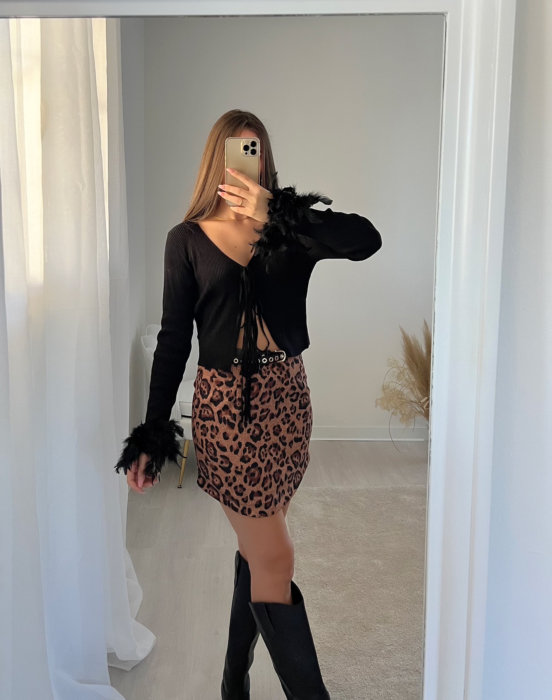Gonna leopardata brown