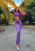 Completo viola top e gonna Jasmine