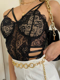 Body in pizzo nero
