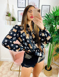 Short Nero con Borchie