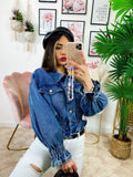 Giacca di jeans con elastico
