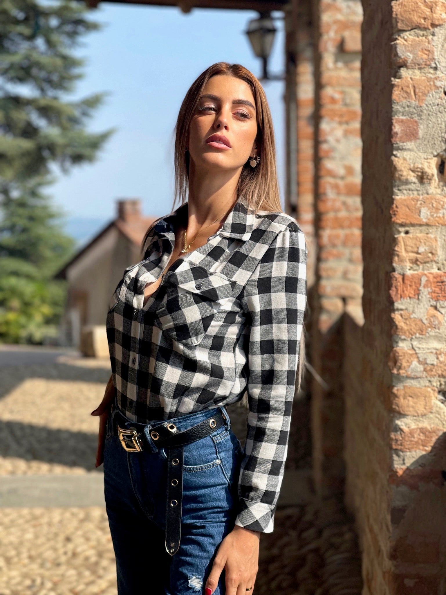 Camicia a quadri Black & White