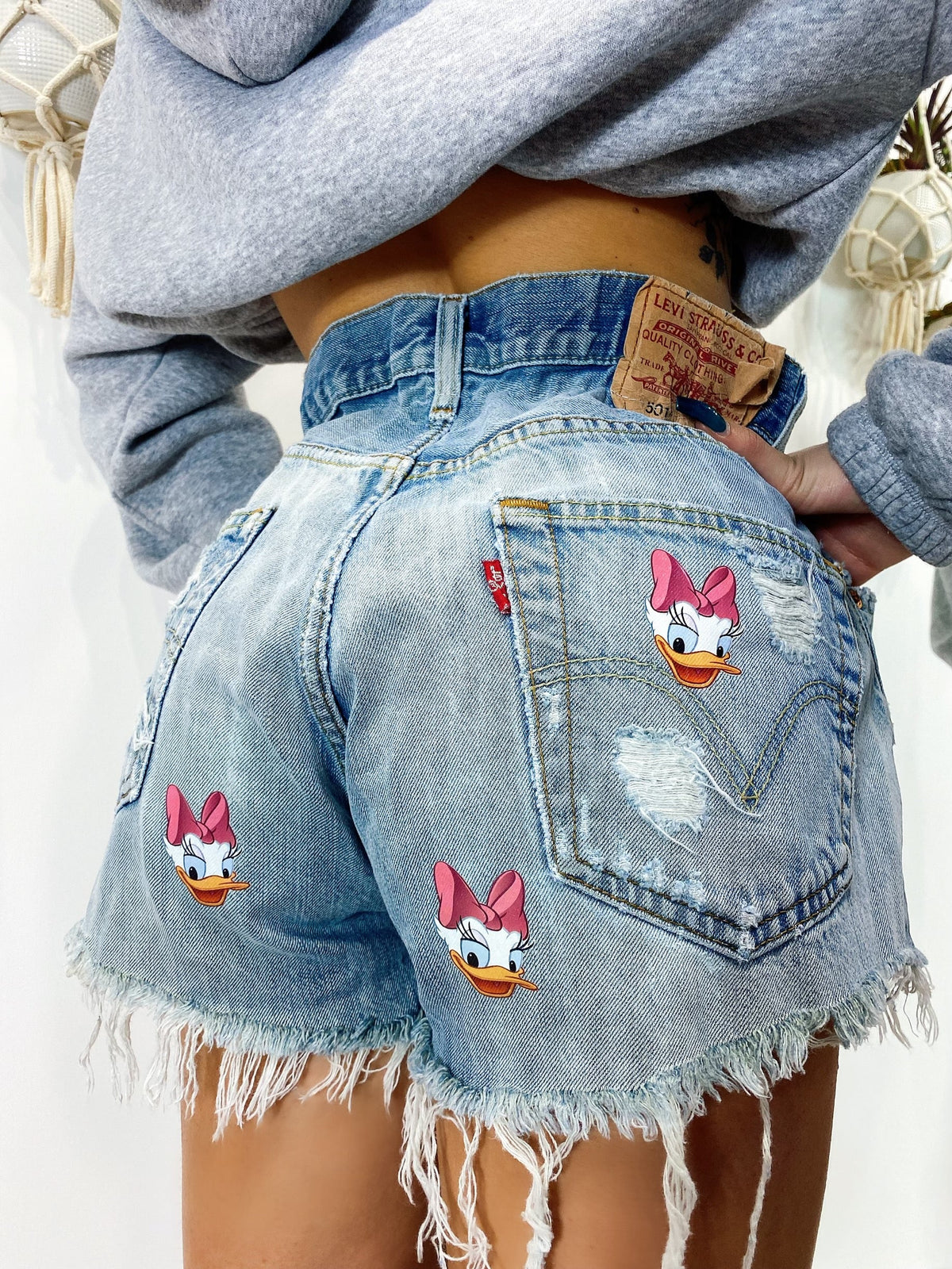 Short Levi’s Vintage con stampa Paperina bagno chiaro