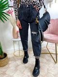 Jeans Boyfriend Grigio/Nero