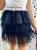 Gonna a balze in tulle