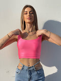 Top rosa fluo
