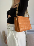 Pochette a quadri orange