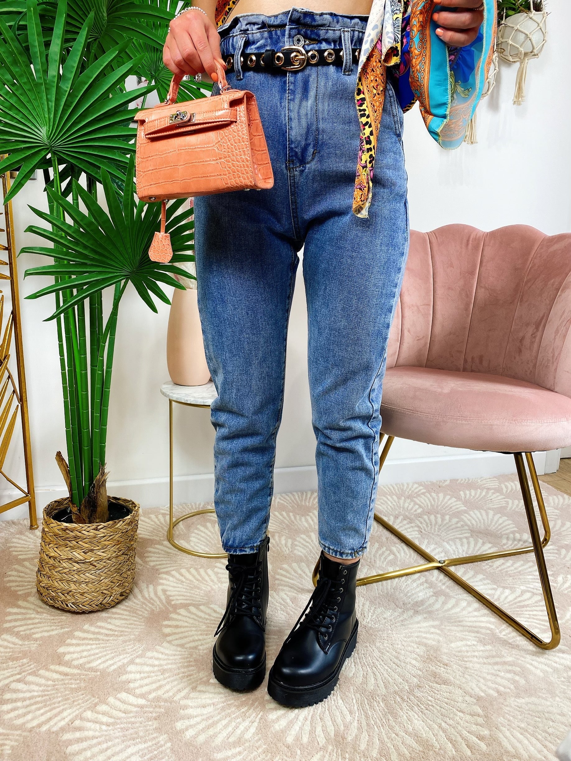 Jeans a vita alta Boyfriend