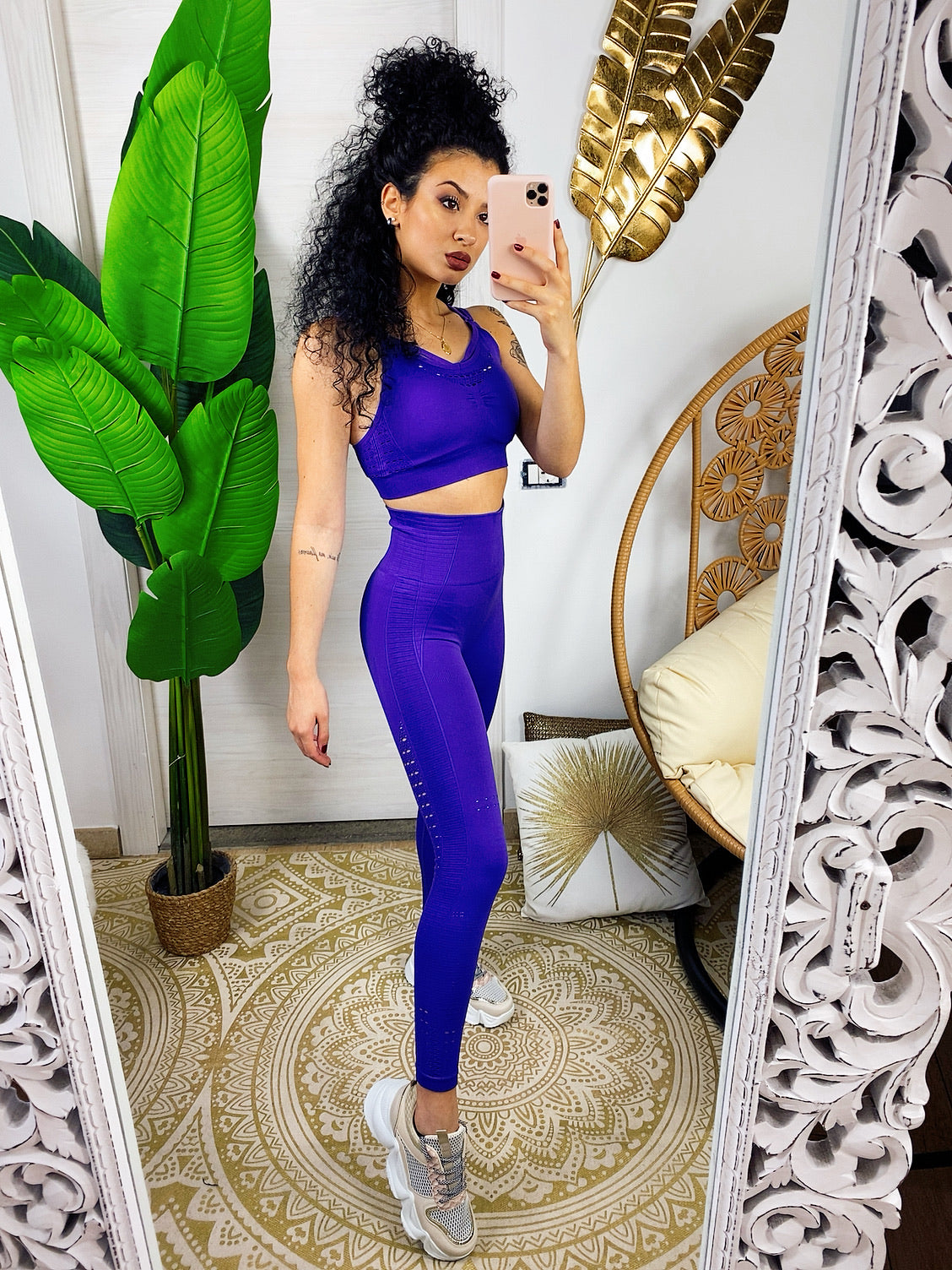 Set tuta sportiva colours viola
