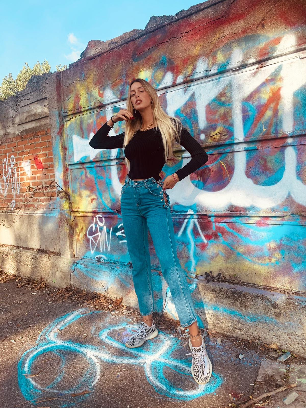 Jeans con catene