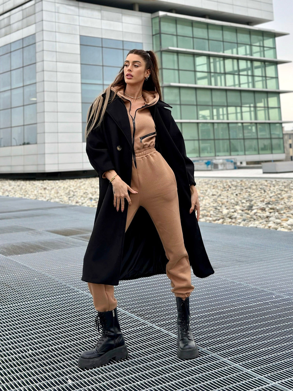 Cappotto over nero