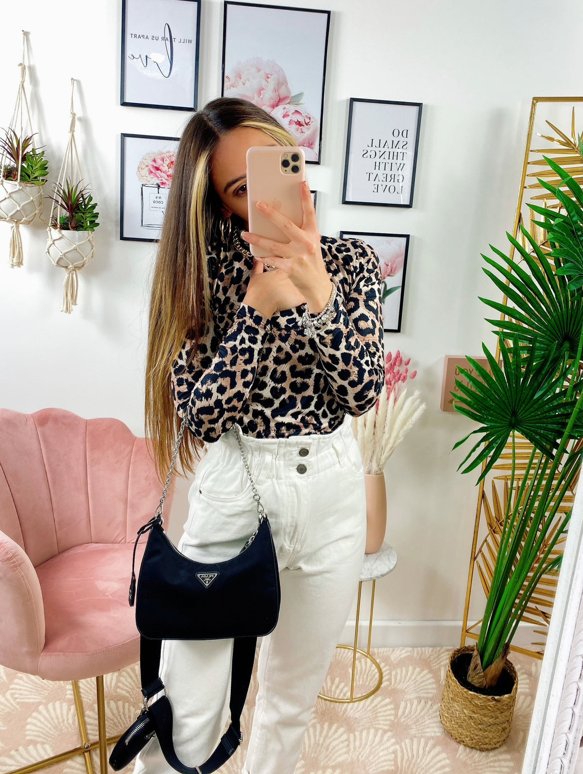 Jeans a vita alta Bianco
