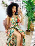 Dress Afrodite fiori arancio
