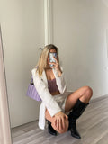 Completo giacca e short bianco