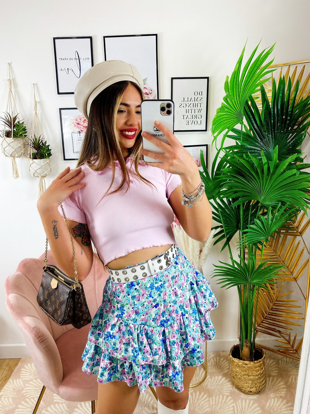 Top crop Rosa