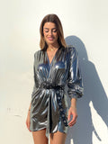Abito glam night silver