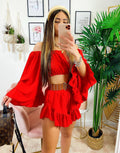 Completo due pezzi rosso