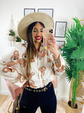 Camicia con orsetti bianca