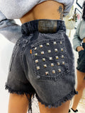 Short Levi’s Vintage Nero con Borchie