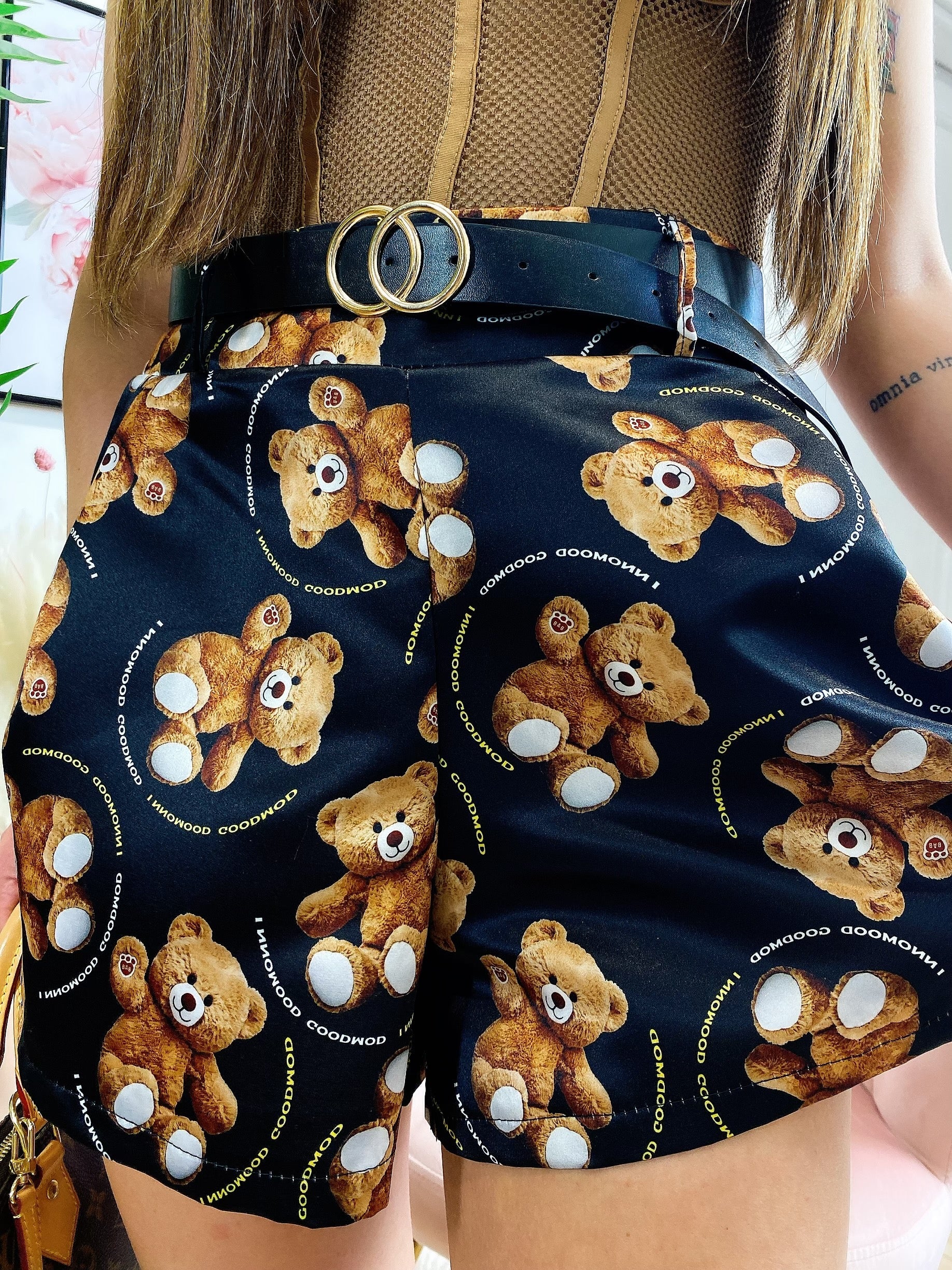 Short con Orsetti e cintura